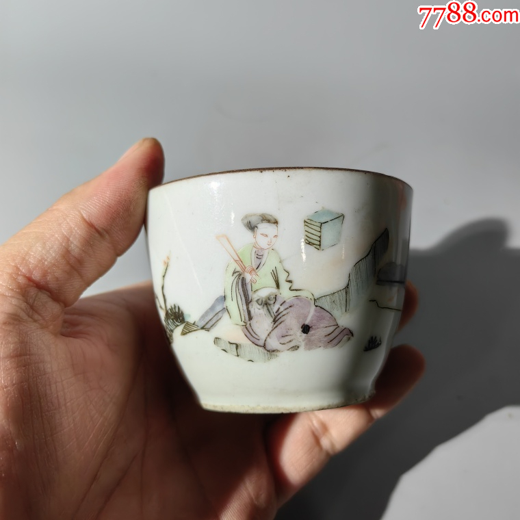 同治粉彩周敦頤愛蓮缸盤碗杯碟壺罐瓶水洗水盂壁掛瓶蓋碗爐_價格300元_第3張_7788收藏__收藏?zé)峋€