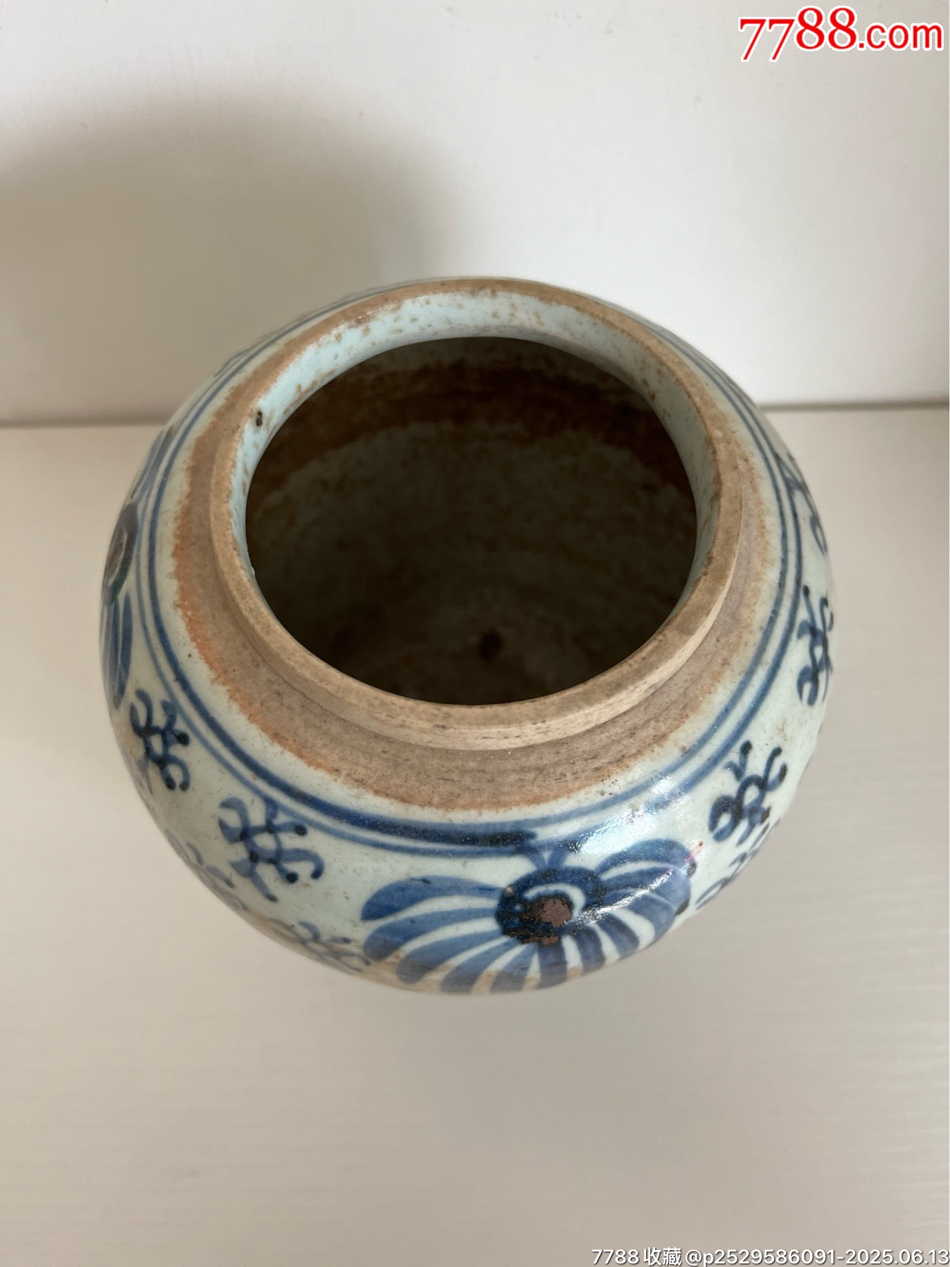 明代青花花卉大罐_價格500元【榛子老貨】_第4張_7788收藏__收藏?zé)峋€