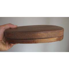 硬木老砚台盒，原来有漆磨掉差不多了_其他木艺品_宝聚隆【7788陶瓷】