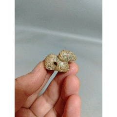 商周风格玉器古玉老玉和田玉兽坠-和田玉-7788文玩