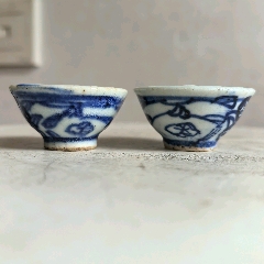 中国骨董 清時代 嘉庆年製，青花茶壷 中国骨董 清時代 嘉庆年製，青花茶壷
