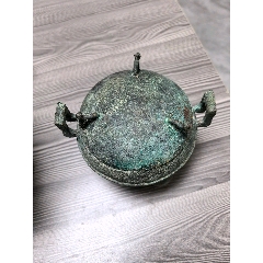 假一罚十:明代象足双耳香炉_铜炉_博雅一品堂【7788旧书网】