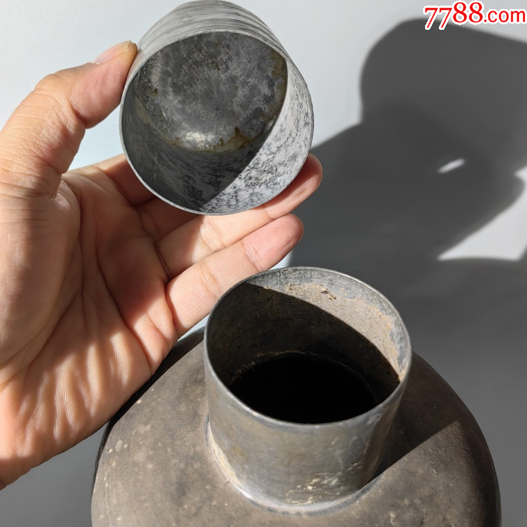 民國錫茶葉罐包老錫器錫壺錫爐錫盤錫罐錫盒錫茶葉筒錫雜件錫_價格450元_第3張_7788收藏__收藏熱線