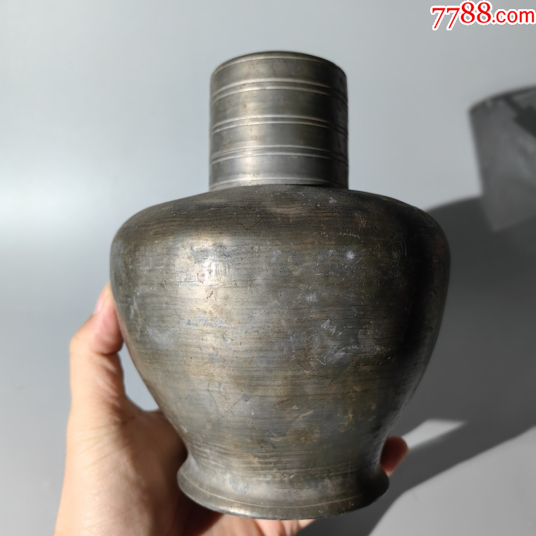 民國錫茶葉罐包老錫器錫壺錫爐錫盤錫罐錫盒錫茶葉筒錫雜件錫_價格450元_第5張_7788收藏__收藏熱線
