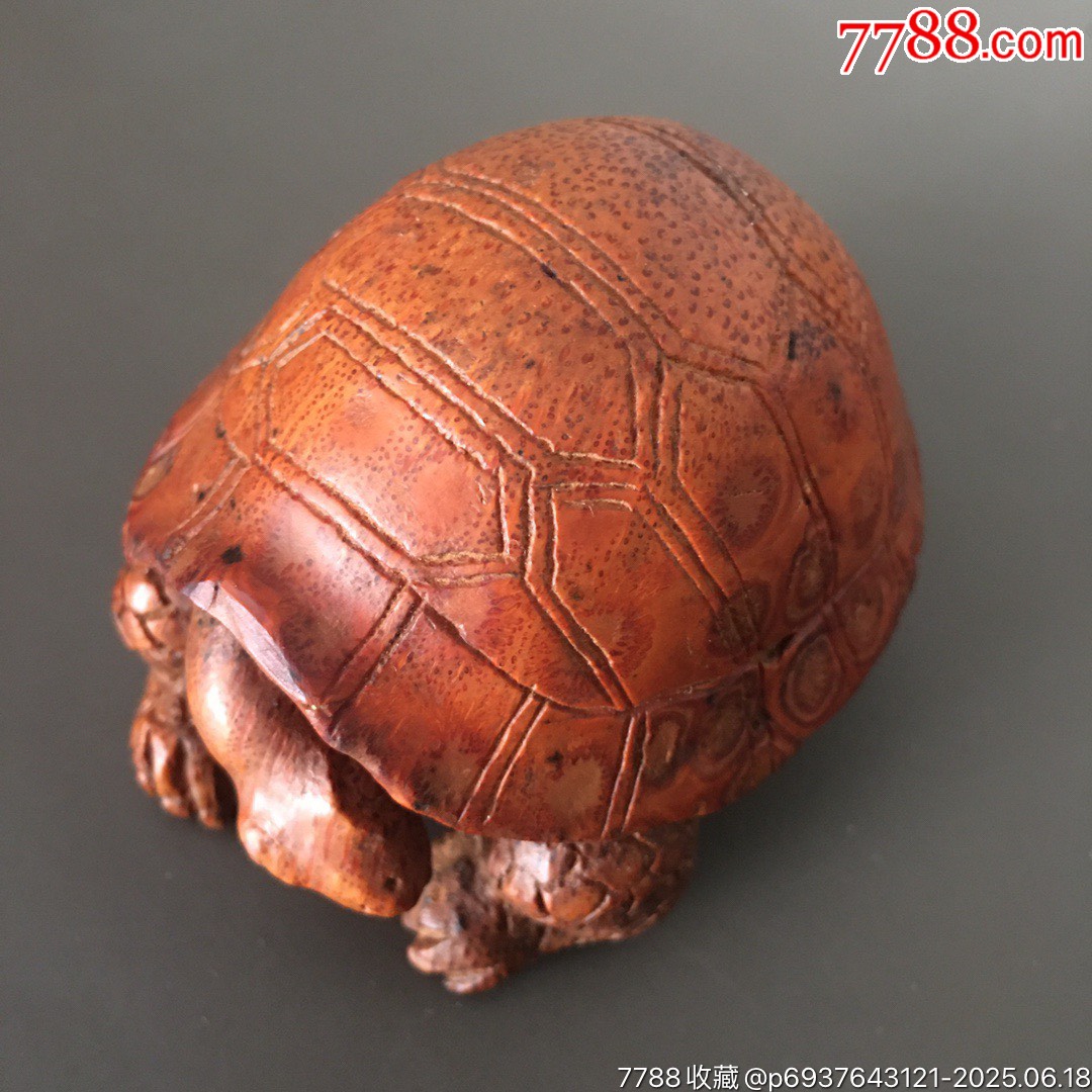 200512J002包漿老熟的老竹根雕擺件長壽龜_價格400元【遼南博雅齋】_第1張_7788收藏__收藏熱線