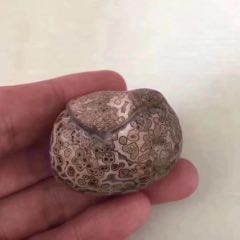 J05眼睛石花布小包裹_遼南博雅齋