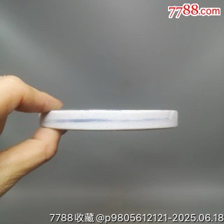 清中期青花靈芝瓷標(biāo)一個(gè)（直徑9厘米）底款成化年制款包老保真_價(jià)格60元_第4張_7788收藏__收藏?zé)峋€