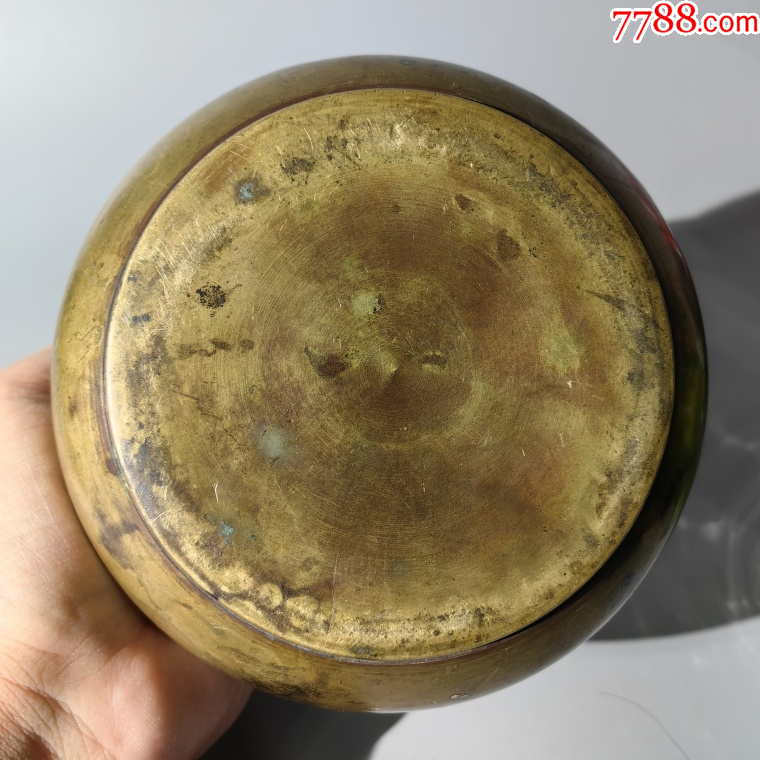 民國饕餮紋銅渣斗包老銅器香爐筆架錢幣鎮(zhèn)尺墨盒銅壺銅座佛像_價(jià)格600元_第8張_7788收藏__收藏?zé)峋€