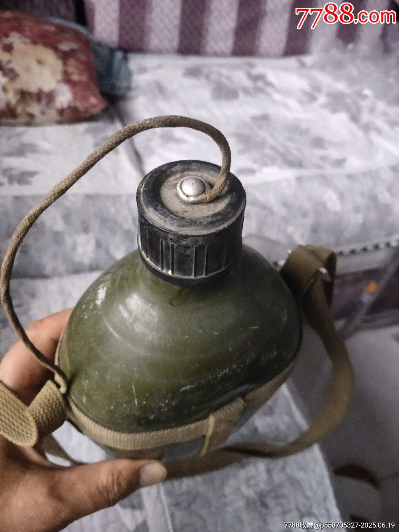 老軍壺水壺綠皮水壺＊隊(duì)水壺，包老包真，_價(jià)格38元【聚鑫院】_第3張_7788收藏__收藏?zé)峋€