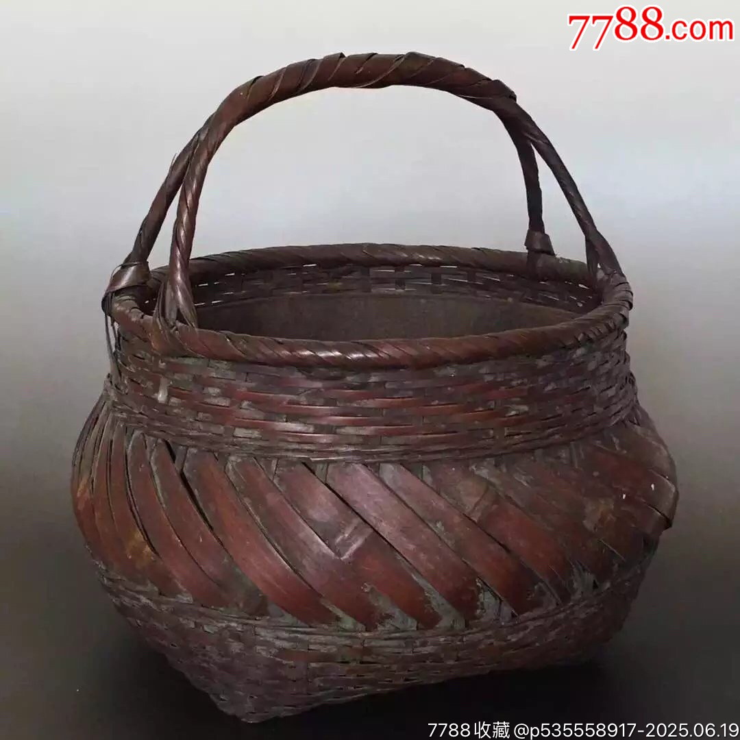 2I54J071日本回流早期老竹插花筐???_價(jià)格360元【遼南博雅齋】_第1張_7788收藏__收藏?zé)峋€