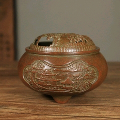 铜羊熏香炉-铜炉-7788旧书网