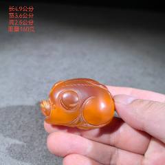 千载一玉和田玉手链男士糖色圆珠大直径珠宝玉石手串款一约15毫米