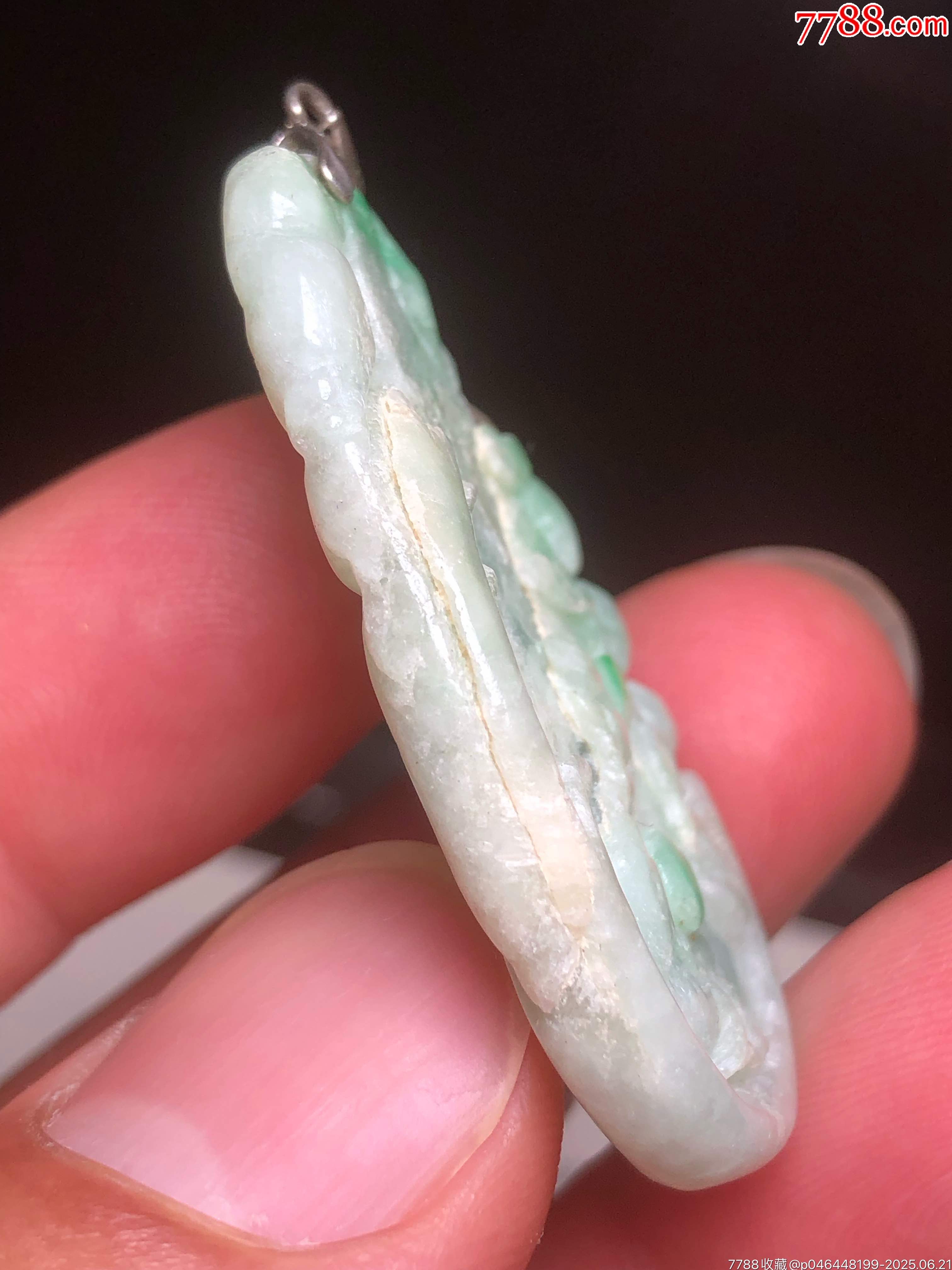 天然翡翠漂綠點吊墜殘件_價格50元_第6張_7788收藏__收藏?zé)峋€