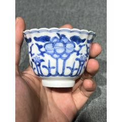 A blue and white 'bajixiang' charger Mark and period of