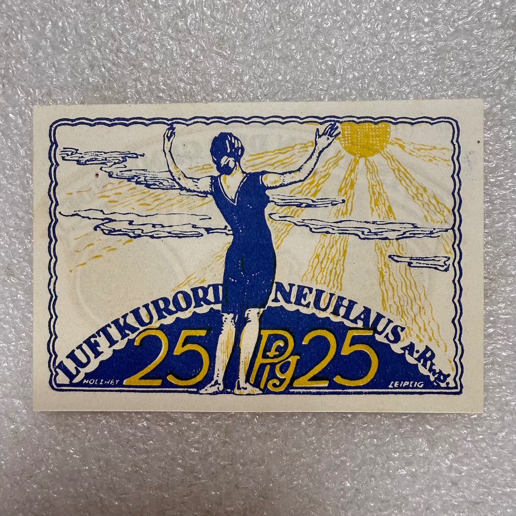德国紧急状态纸币25芬尼-外国钱币-7788红宝书