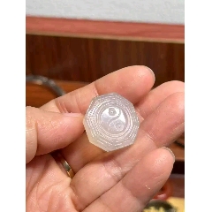 清代精工白瑪瑙八卦帽正(se107334807)_雷雷的店