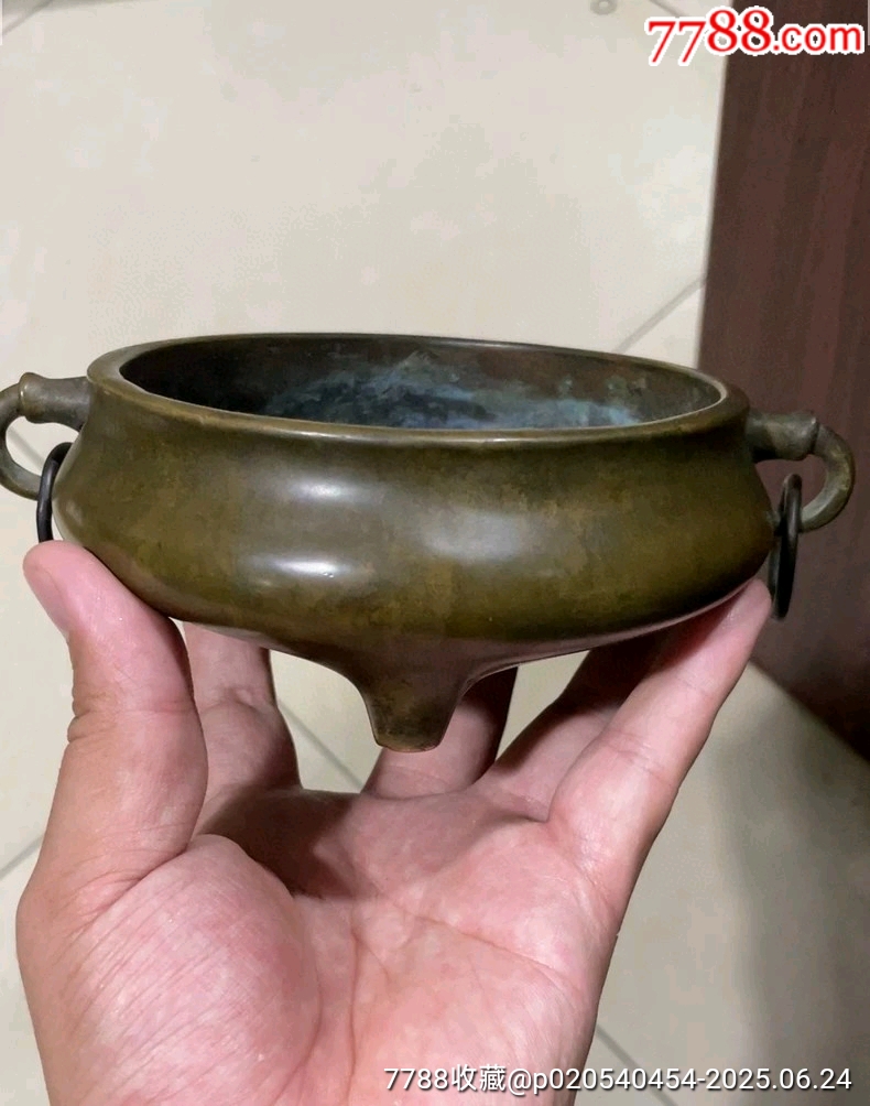 古玩舊藏壓經(jīng)爐帶環(huán)爐_價(jià)格12000元【雷雷的店】_第1張_7788收藏__收藏?zé)峋€