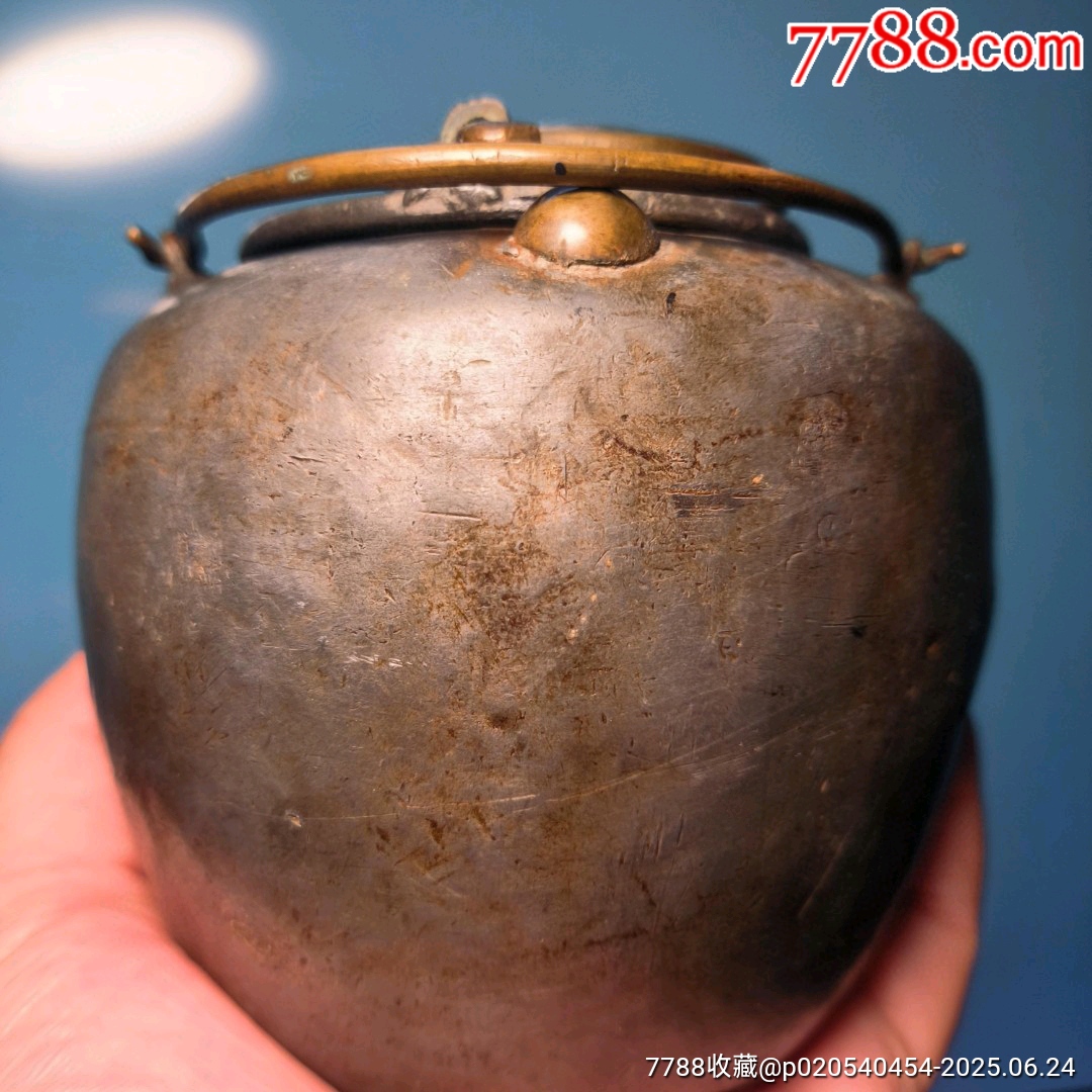 古玩舊藏珍珠底鏨刻錫壺雙旗泉苑茶莊白錫暖壺_價(jià)格3000元【雷雷的店】_第4張_7788收藏__收藏?zé)峋€