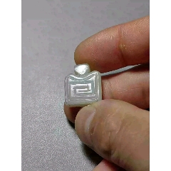 古玩舊藏和田玉滿工墜子掛件(se107338519)_雷雷的店