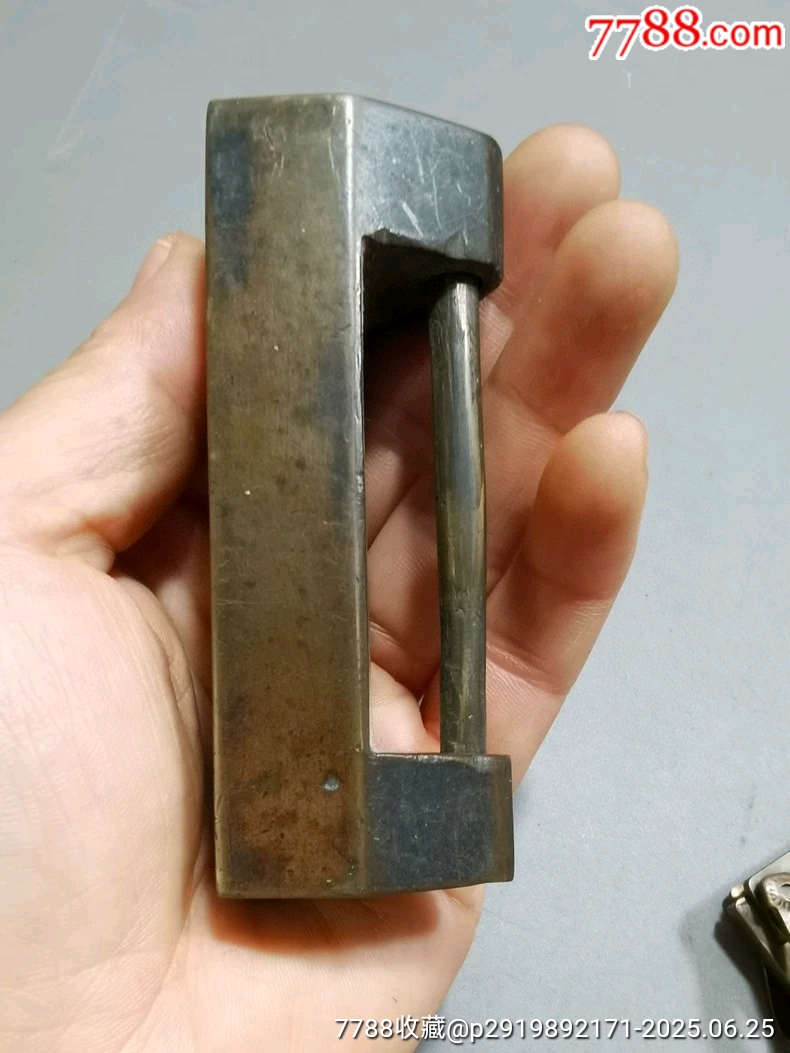 古玩舊藏清代帶款厚重銅鎖_價格800元【雷雷的店】_第3張_7788收藏__收藏?zé)峋€