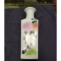 粉彩茶壶，画工漂亮，大清同治年制，一面炸裂_旧瓷器_宝聚隆