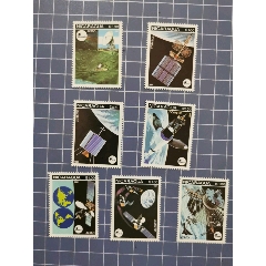 尼加拉瓜郵票1981年宇航成就氣候衛(wèi)星7全(se107390285)_西門收藏品書店