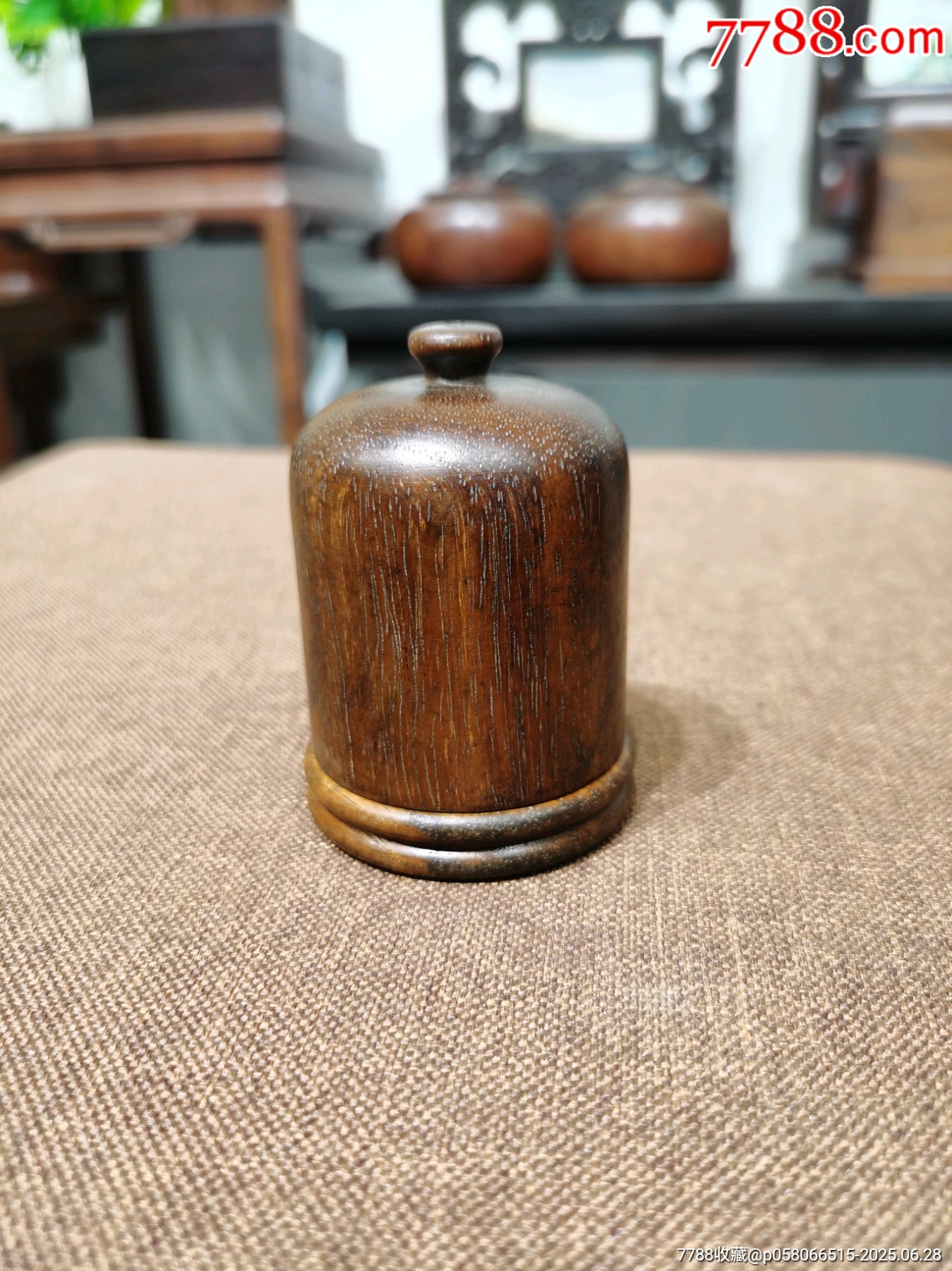 花梨木扳指盒、老玉扳指一套 黄花梨扳指盒_木盒/木匣_荣庭古玩杂货铺【7788青花瓷收藏】