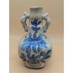 青花双耳四方瓶_青花瓷_图片价格_收藏交易_7788集卡网