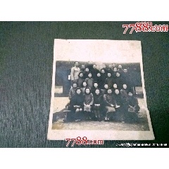 民國老照片——青浦縣練塘鎮(zhèn)中心國民學(xué)校合影照（稀見）_風(fēng)雅書亭