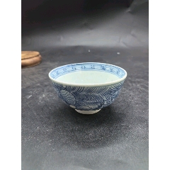 中国美術 大清雍正年製 青花纏枝花弁文皿 古玩 CKJ2