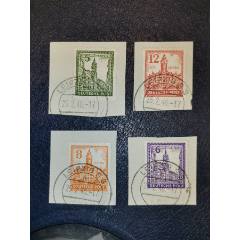 德國(guó)1946年萊比錫市政廳，剪片_龍行天下郵幣卡社