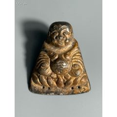 中国　古銅宣徳銅　寿老人像　置物　時代箱付　M　3828 中国 古銅宣徳銅 寿老人像 置物 時代箱付 M 3828（中国 古銅宣徳