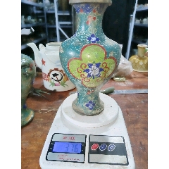 掐丝珐琅花瓶一对儿_景泰蓝/珐琅_收藏价格_交易出手_7788人民币收藏