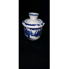 中国　青花花文碗　N　8062E 青花鲤鱼纹中碗– [临渊阁]天地一家春
