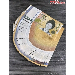 全新UNC韓國50000KRW紙幣韓元5萬