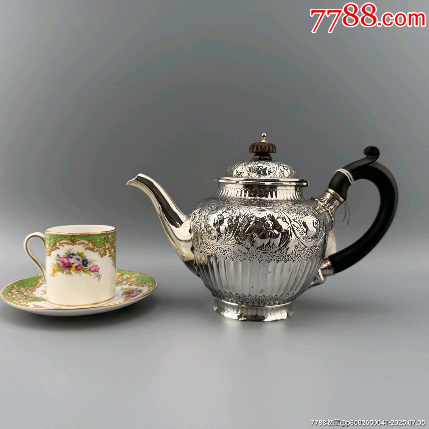 纯银茶壶-其他银器-7788旧书网