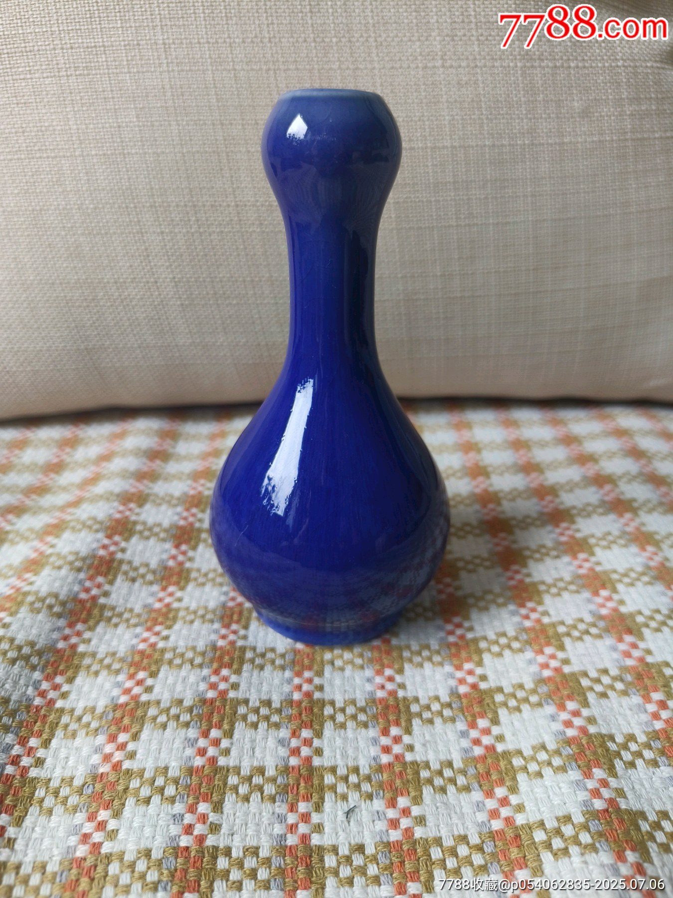 送料無料　古い藍釉小瓶　高14.5ｃｍ 文房具 『AZONXガラスペン キューブ ライトブルー AX-8506