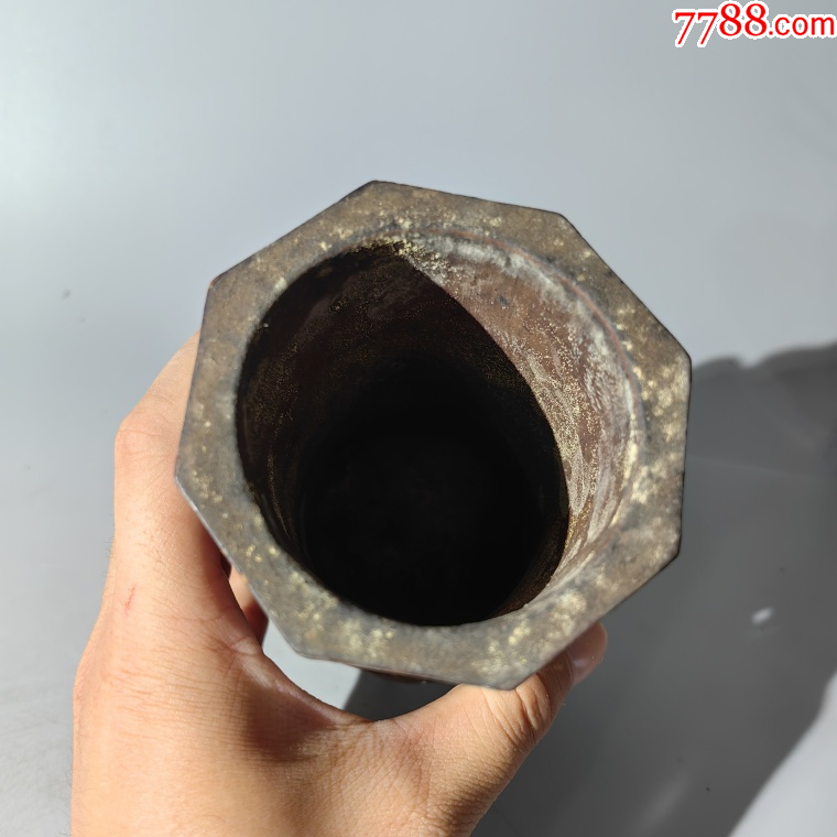 清末大漆繪魚藻紋八棱香筒_價格350元【清茗敘瓷丶】_第6張_7788收藏__收藏?zé)峋€