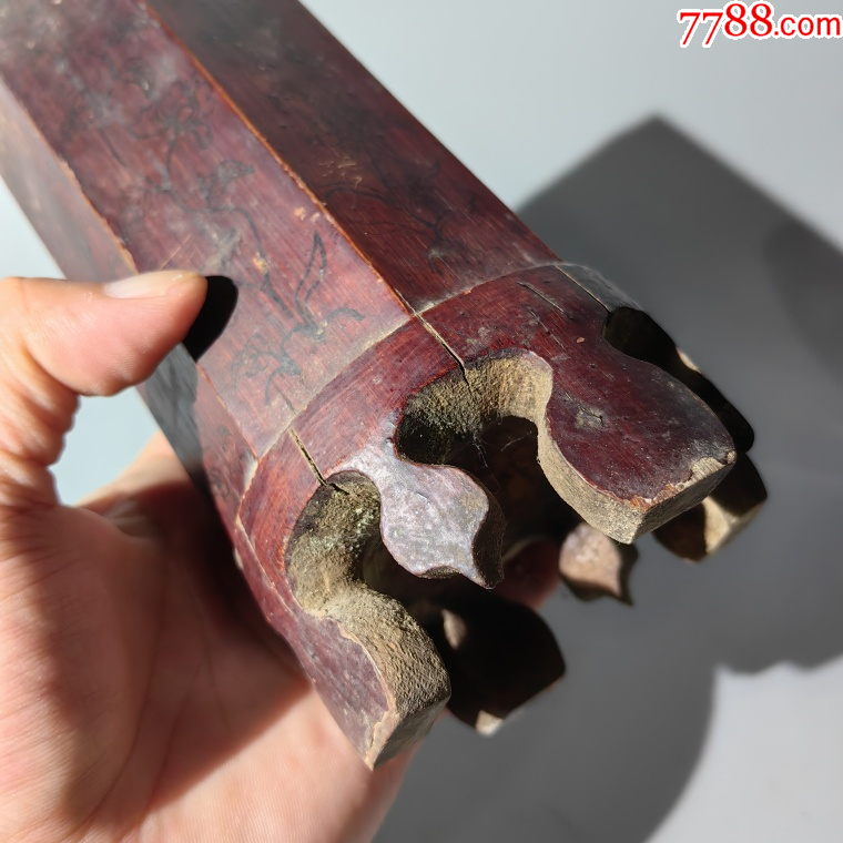 清末大漆繪魚藻紋八棱香筒_價格350元【清茗敘瓷丶】_第8張_7788收藏__收藏?zé)峋€