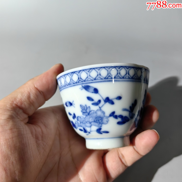民國青花花卉紋杯_價格300元【清茗敘瓷丶】_第5張_7788收藏__收藏熱線