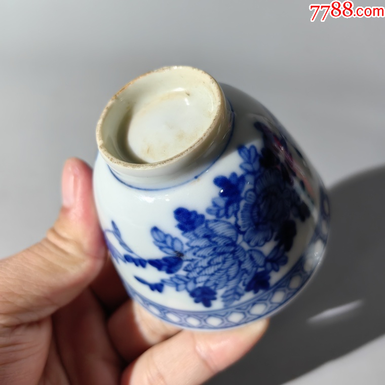 民國青花花卉紋杯_價格300元【清茗敘瓷丶】_第9張_7788收藏__收藏熱線