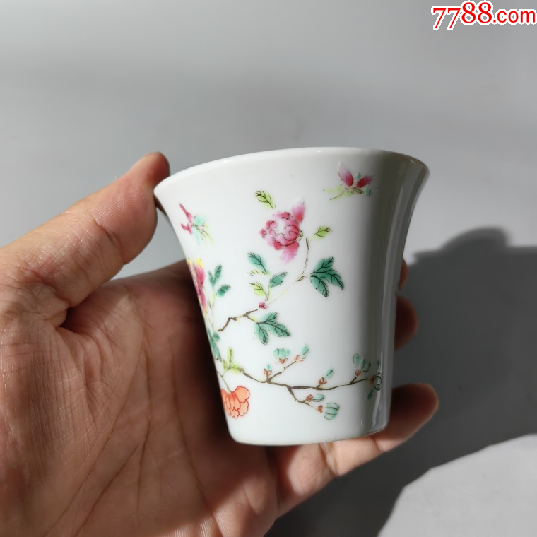 民國青花花卉紋杯_價(jià)格500元【清茗敘瓷丶】_第4張_7788收藏__收藏?zé)峋€