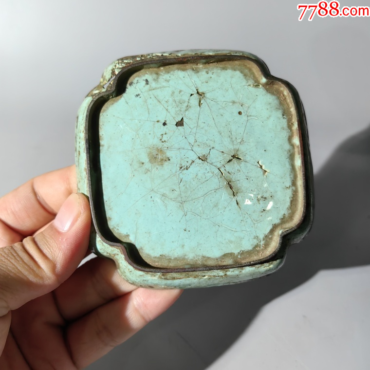 乾隆琺瑯彩人物方盤一對包老銅器香爐筆架錢幣鎮(zhèn)尺墨盒銅壺銅_價格260元【清茗敘瓷丶】_第8張_7788收藏__收藏熱線