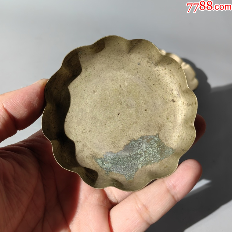 民國(guó)葵口銅盤一對(duì)包老銅器香爐筆架錢幣鎮(zhèn)尺墨盒銅壺銅座佛像_價(jià)格380元【清茗敘瓷丶】_第5張_7788收藏__收藏?zé)峋€
