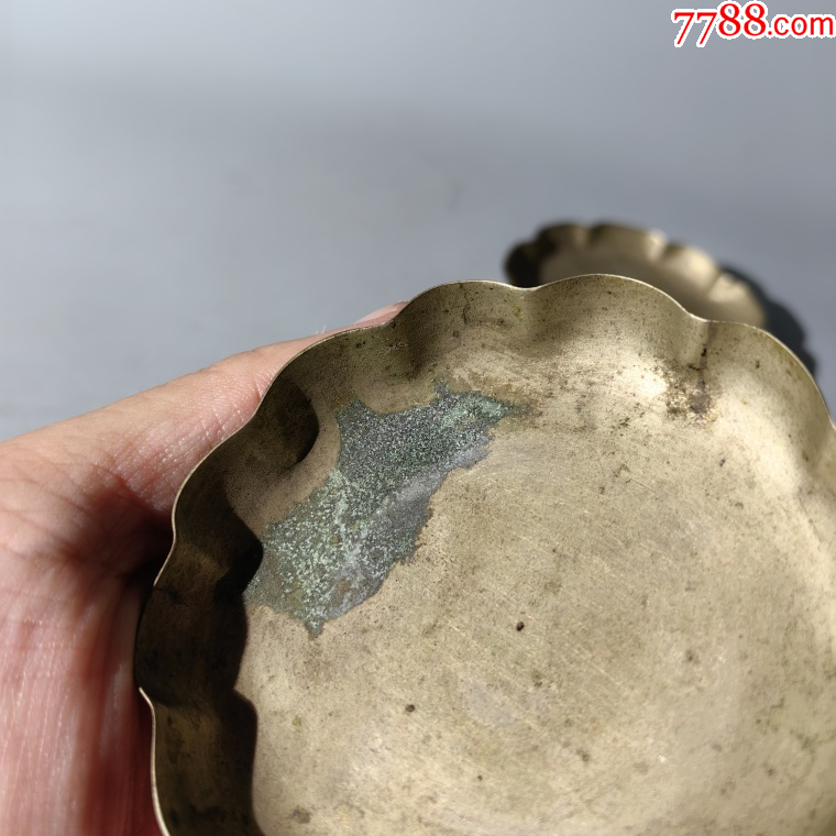 民國(guó)葵口銅盤一對(duì)包老銅器香爐筆架錢幣鎮(zhèn)尺墨盒銅壺銅座佛像_價(jià)格380元【清茗敘瓷丶】_第6張_7788收藏__收藏?zé)峋€