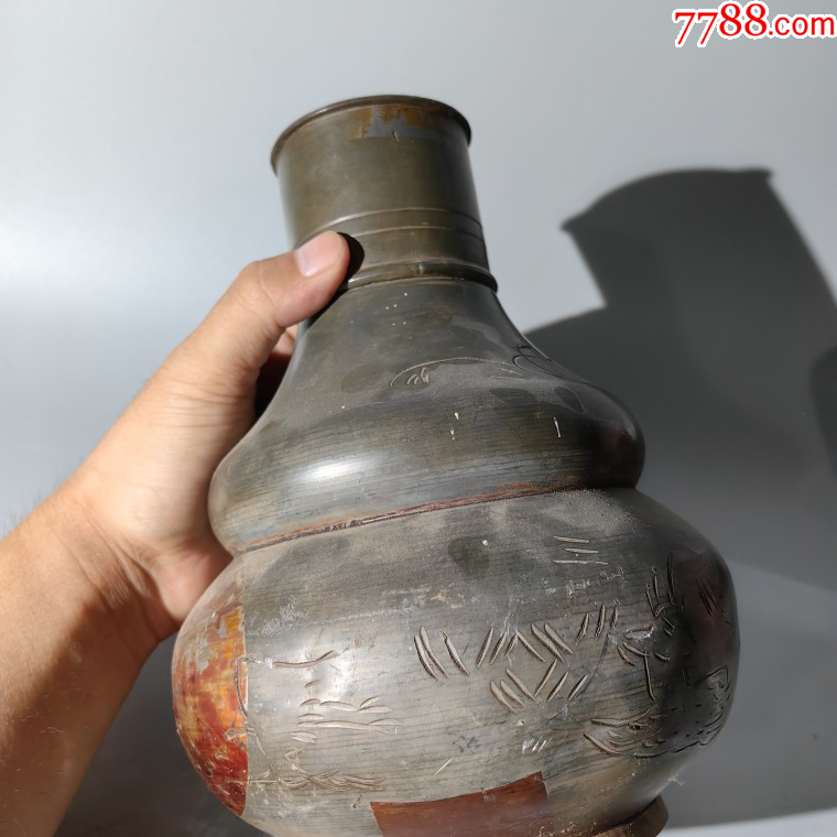 民國鐘鼎鹿紋錫茶葉罐包老錫器錫壺錫爐錫盤錫罐錫盒錫茶葉筒_價(jià)格380元【清茗敘瓷丶】_第6張_7788收藏__收藏?zé)峋€