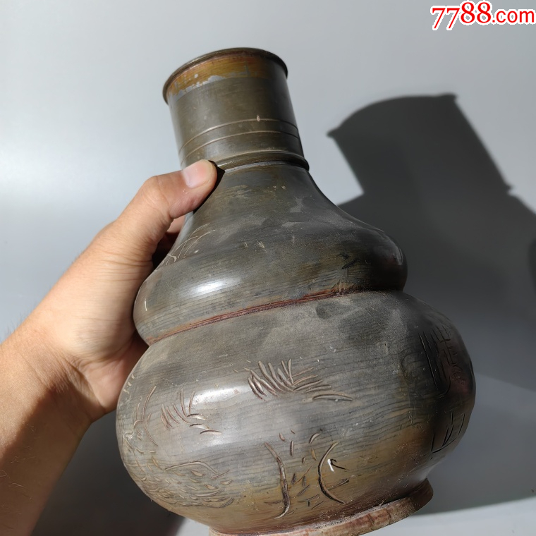 民國鐘鼎鹿紋錫茶葉罐包老錫器錫壺錫爐錫盤錫罐錫盒錫茶葉筒_價(jià)格380元【清茗敘瓷丶】_第7張_7788收藏__收藏?zé)峋€