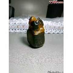 清代寿山石雕翼龙诗文字印章-寿山石印-7788红宝书