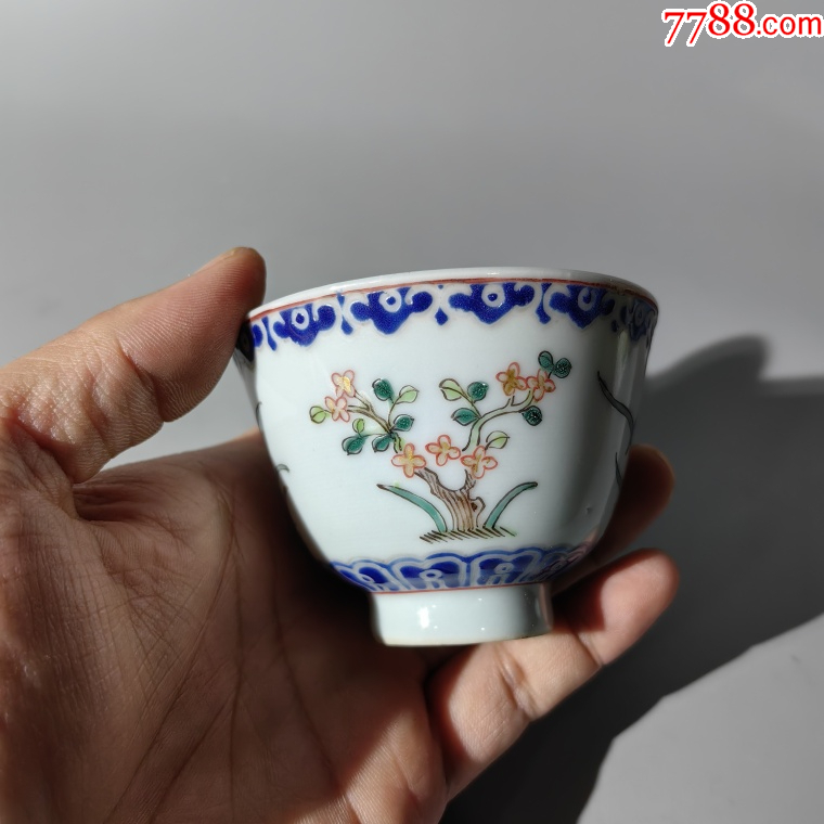 同治料彩描金四季花卉杯盤碗杯碟壺罐瓶水洗水盂壁掛瓶蓋碗爐_價格450元_第2張_7788收藏__收藏熱線