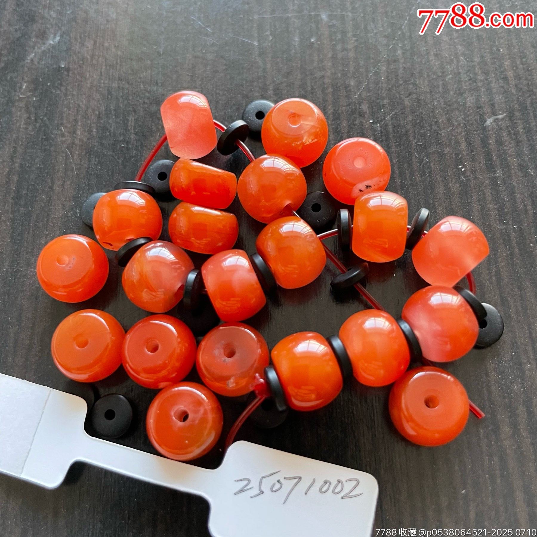 25071002直徑1.0厘米蘋果圓櫻桃紅瑪瑙手串_價格800元【遼南博雅齋】_第4張_7788收藏__收藏熱線